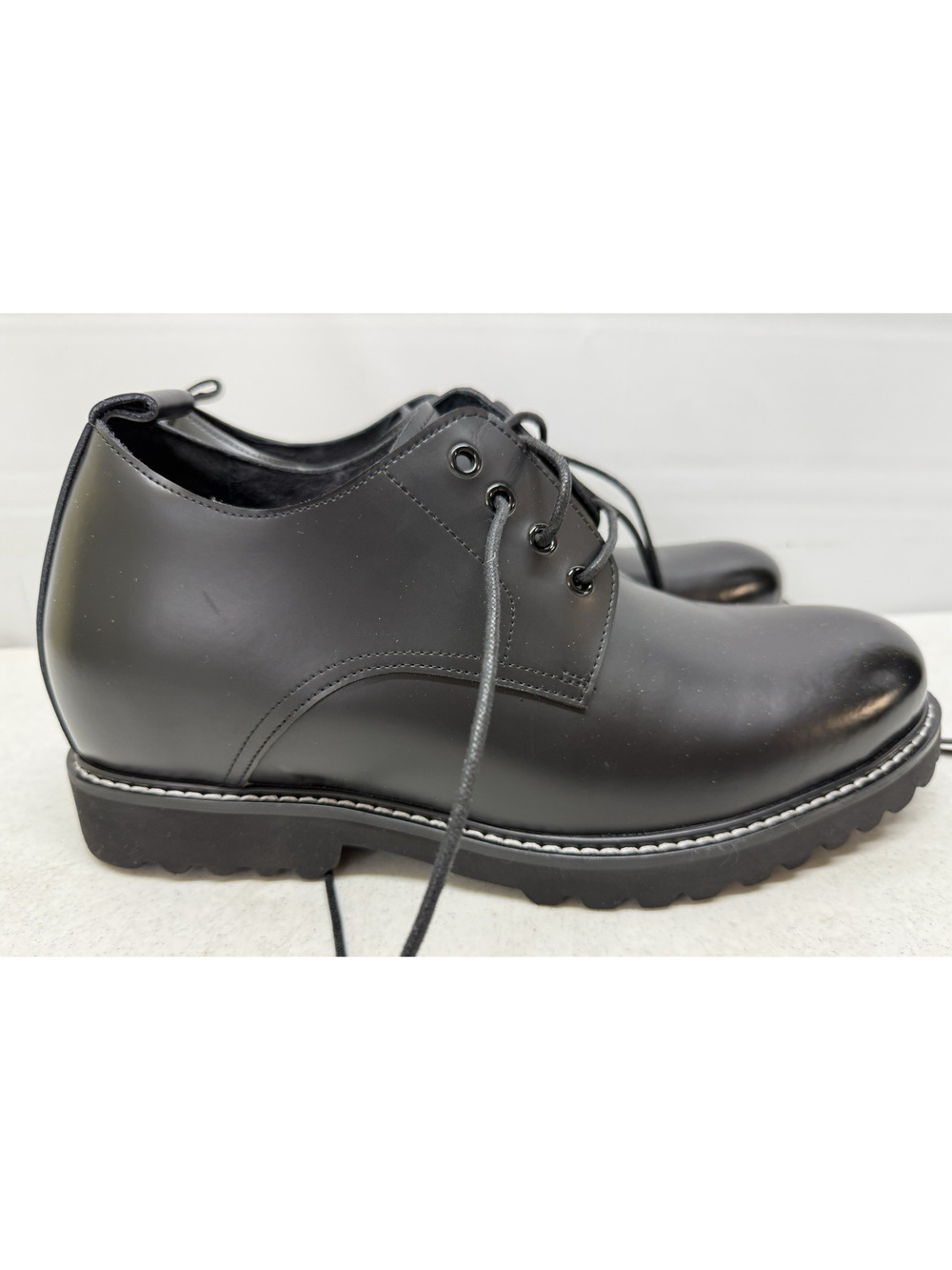 Elevated 3" Shoes CALTO S9118 Mens Size 10 Black Leather